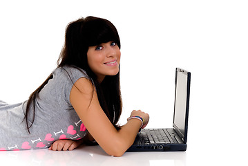 Image showing Teenager schoolgirl