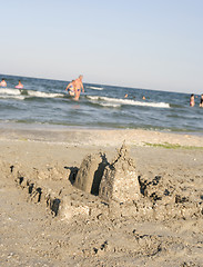 Image showing Sand castle