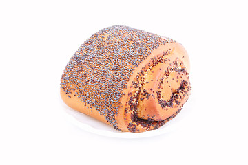 Image showing Bread Roll with poppyseed