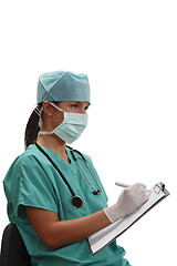 Image showing Female anaesthesiologist 