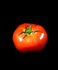 Image showing tomato on black