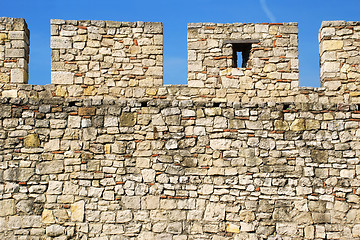 Image showing Details of stone fortress  in Belgrade