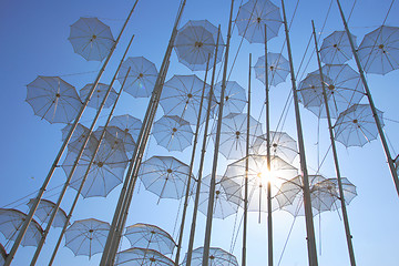 Image showing umbrellas in thessaloniki, greece