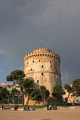 Image showing white tower in Thessaloniki