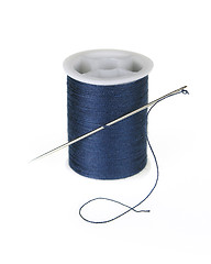 Image showing Blue Thread Spool