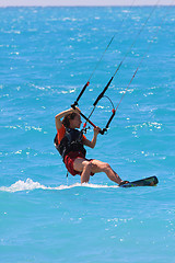 Image showing kite boarder
