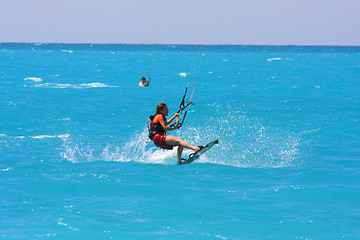 Image showing kite boarder