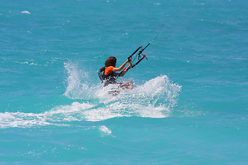 Image showing kite boarder