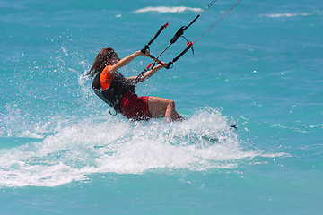 Image showing kite boarder