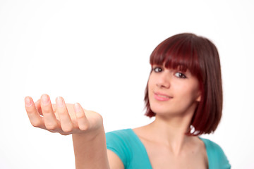 Image showing happy young woman