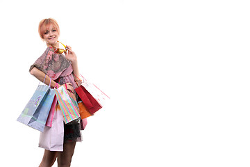 Image showing Shopping sexy woman