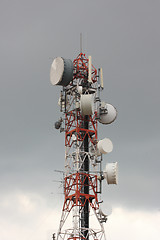 Image showing telecommunications tower 