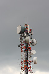 Image showing telecommunications tower 