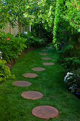 Image showing Shady Garden Path