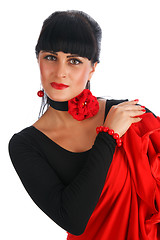 Image showing Flamenco dancer portrait