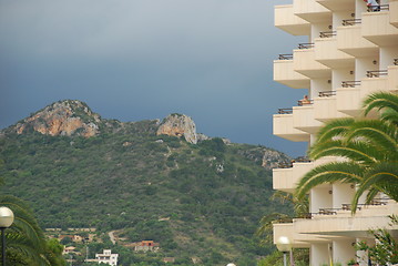 Image showing apartment building on the island mallorca