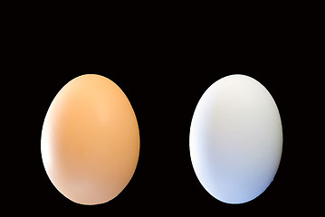 Image showing two eggs