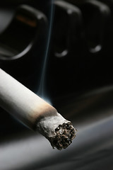 Image showing cigarette in ashtray