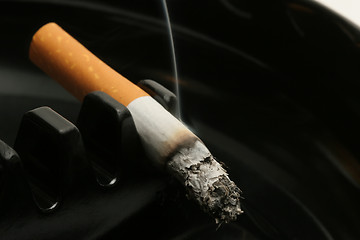 Image showing cigarette in ashtray