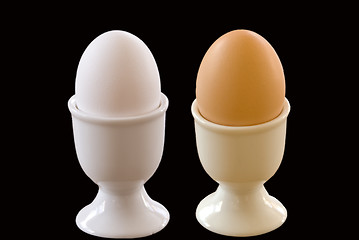 Image showing two eggs