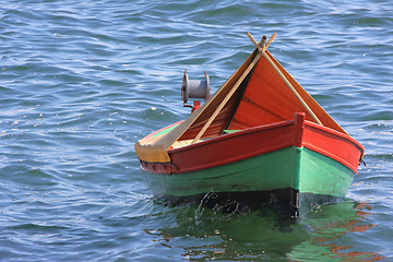 Image showing Fishing boat on the Ionian island of Lefkas Greece