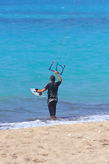 Image showing kite boarder