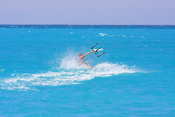 Image showing kite boarder