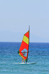 Image showing Wind surfing