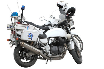 Image showing Police motorcycle.