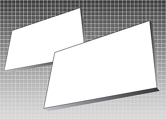 Image showing two billboards an  grey gradient background