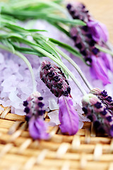 Image showing lavender bath salt