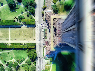 Image showing Jumping from Eiffel Tower
