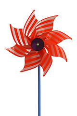 Image showing Red wind wheel