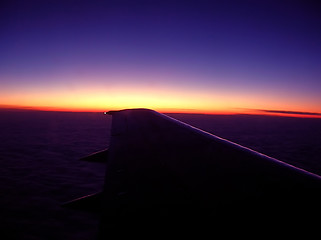 Image showing Evening flight