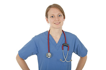 Image showing Smiling friendly nurse