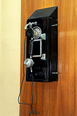 Image showing Old pay phone