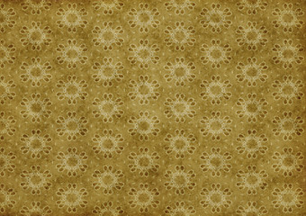 Image showing old floral wallpaper background 