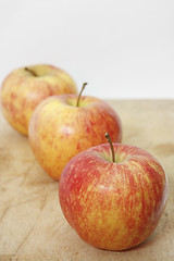 Image showing apples on wood