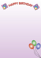 Image showing baby birthday background