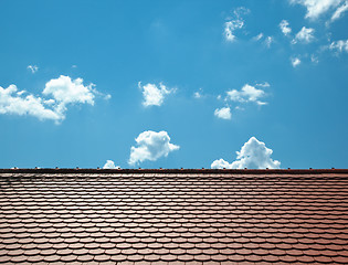 Image showing roof with sky