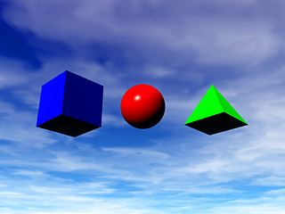 Image showing geometrical basic forms