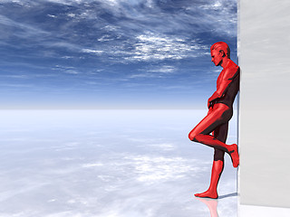 Image showing red man