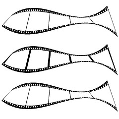 Image showing photo film strip fish