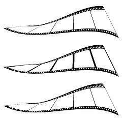 Image showing photo film strip twist