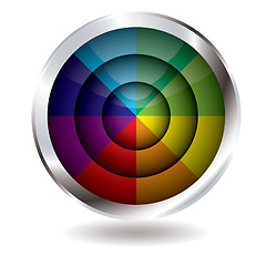 Image showing beach ball button target