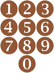 Image showing Wooden Framed Numbers