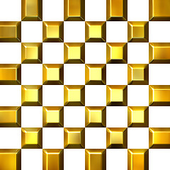 Image showing 3D Golden Tiles