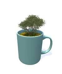 Image showing tree in mug