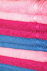 Image showing Towels pink