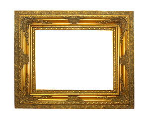 Image showing Ancient golden frame